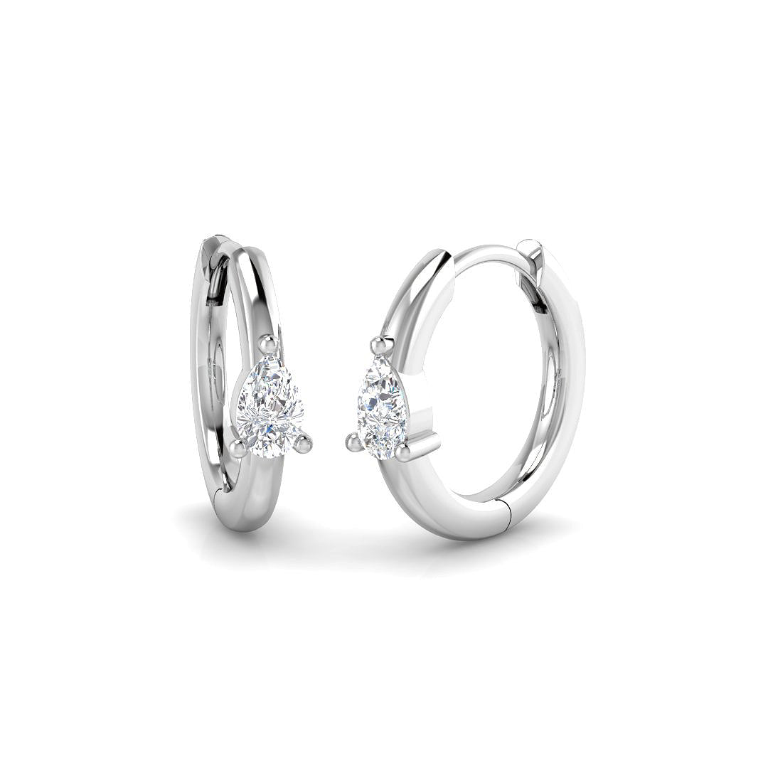 18ct White Gold 0.29ct G SI2 Diamond Earrings