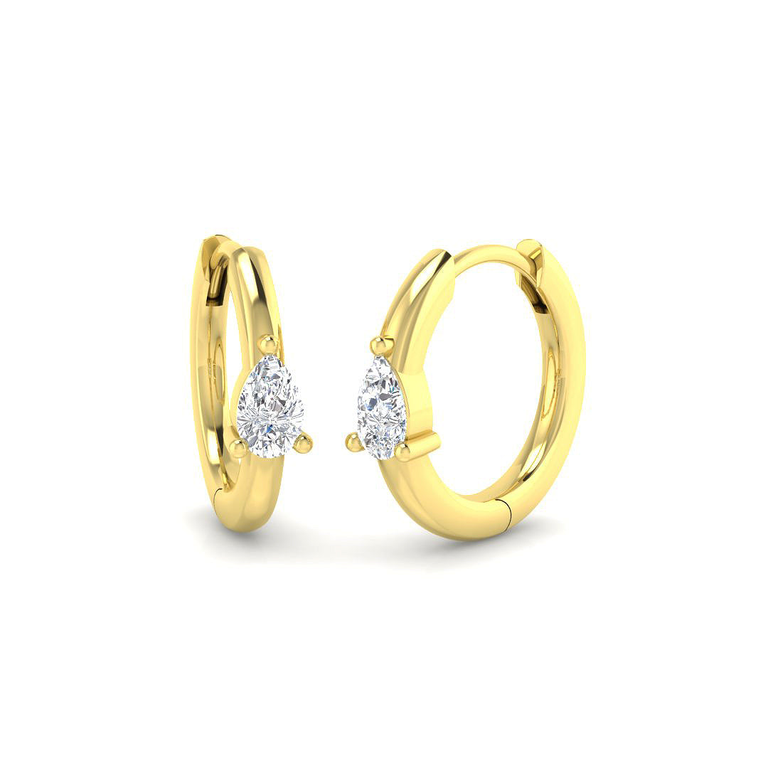 18ct Yellow Gold 0.29ct Diamond Earrings