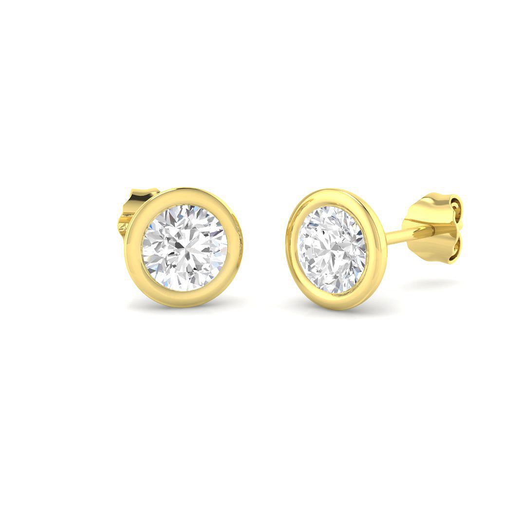 9ct Yellow Gold 1.49ct Laboratory Grown CVD Earrings