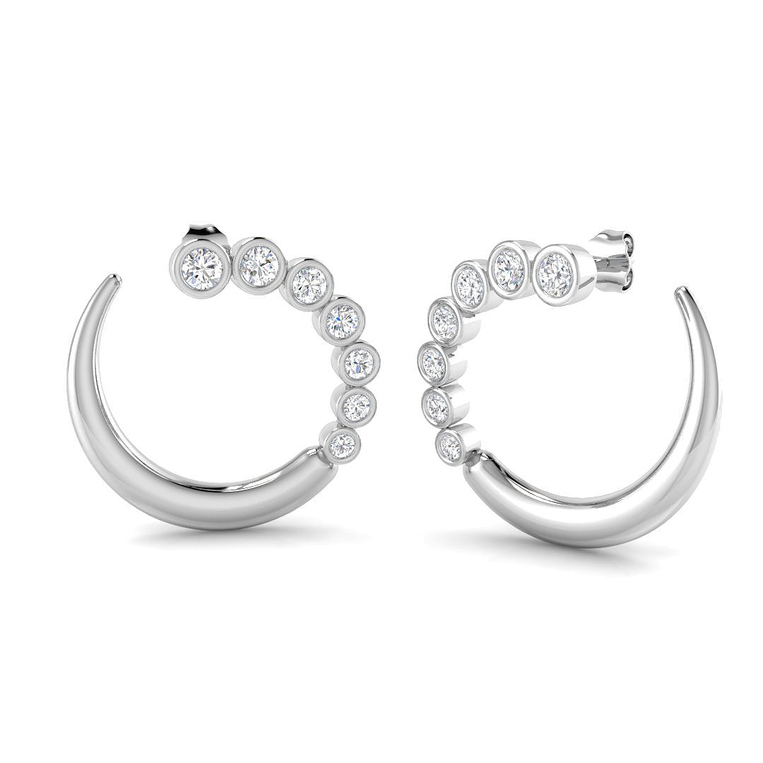 9ct White Gold 1.46ct Laboratory Grown CVD Earrings