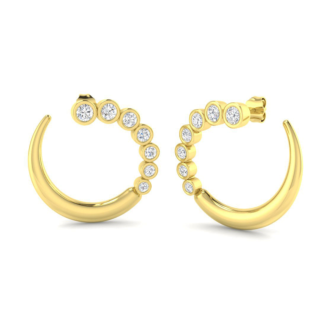 9ct Yellow Gold 1.46ct Laboratory Grown CVD Earrings