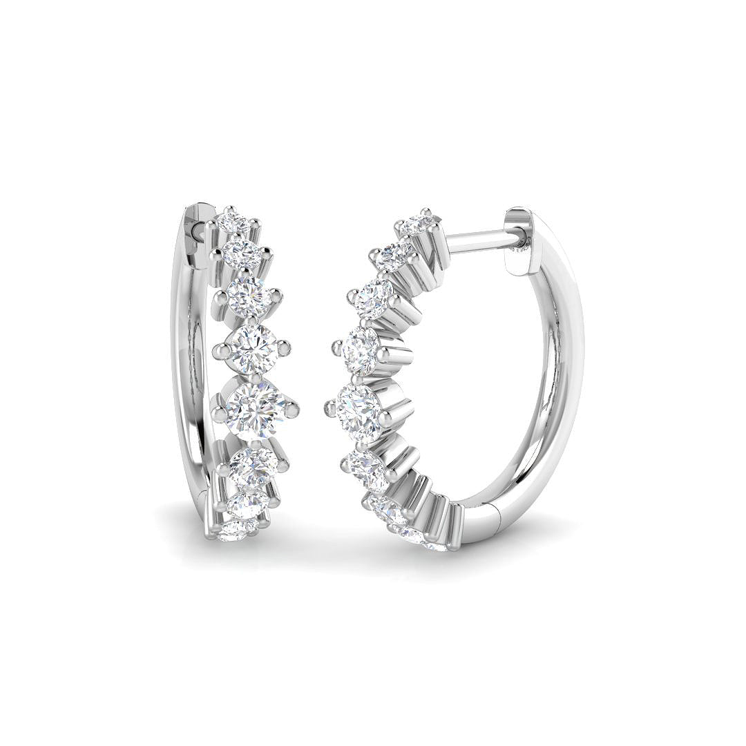 9ct White Gold 0.45ct G SI2 Diamond Earrings