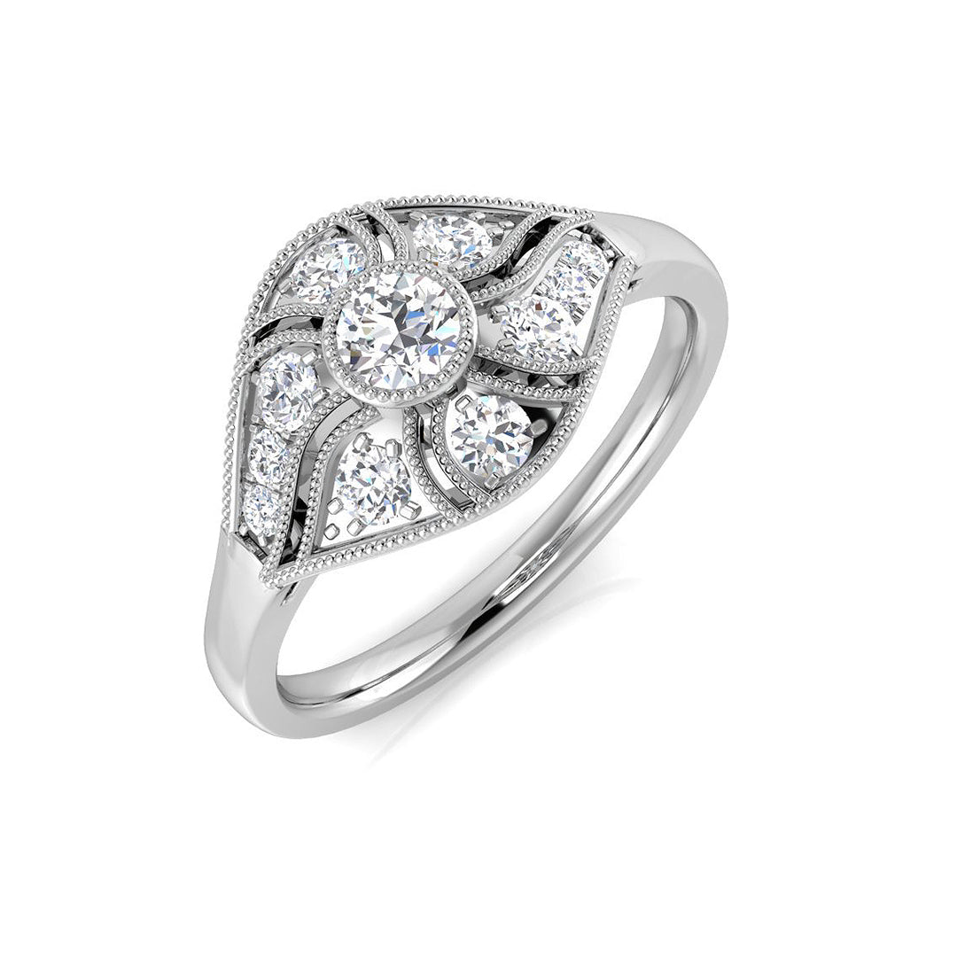 18ct White Gold 0.38ct G SI2 Diamond Ring