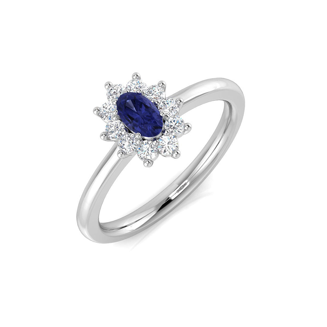 Platinum 0.46ct Tanzanite Ring