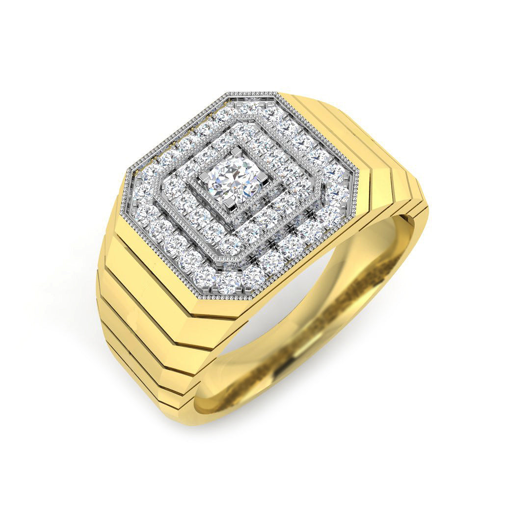 9ct Yellow Gold 0.63ct Laboratory Grown CVD Ring