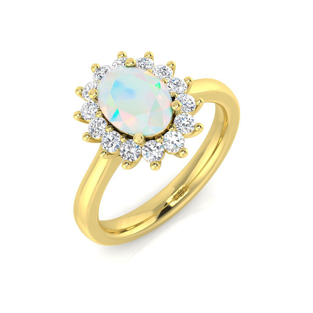 9ct Yellow Gold 1.33ct Opal Ring