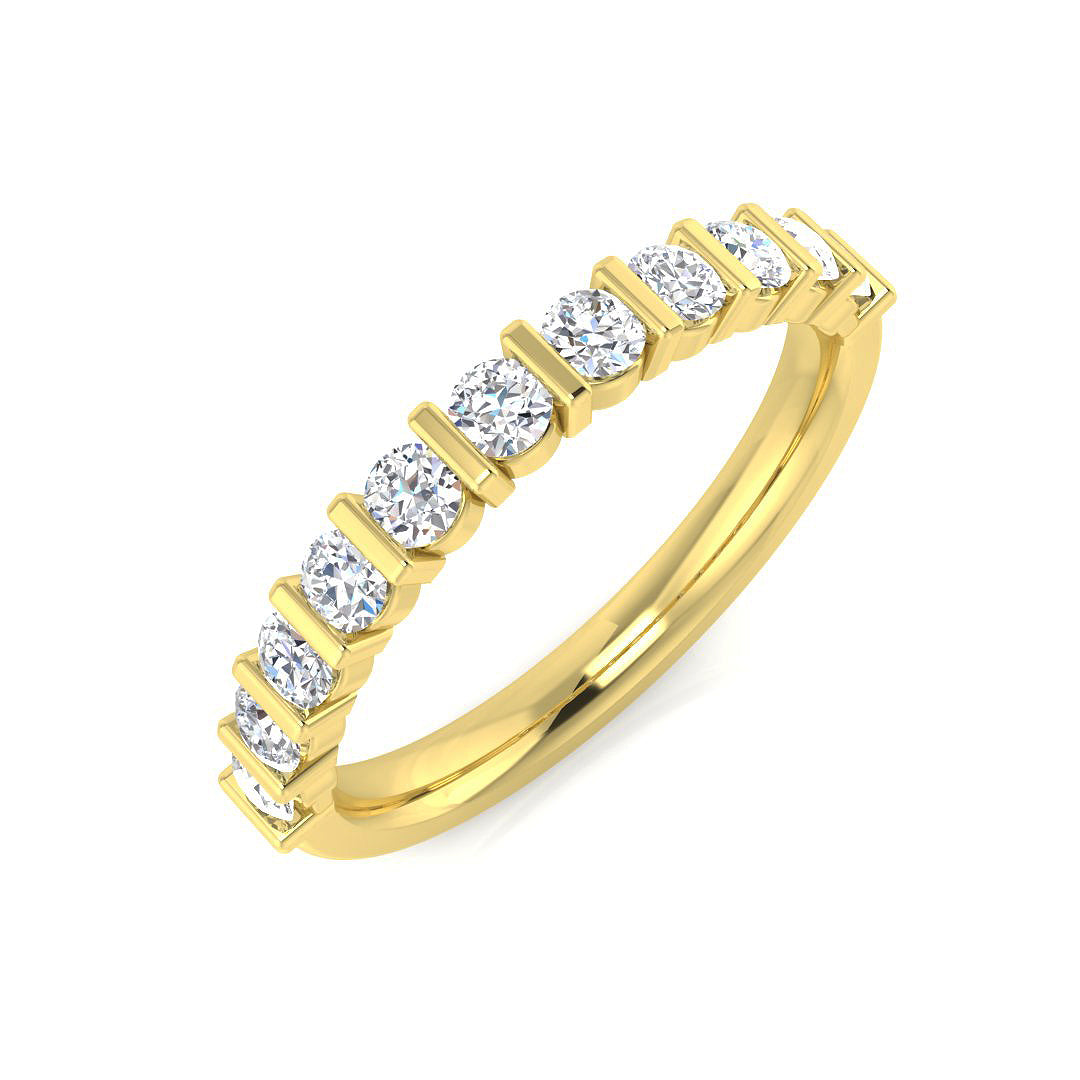 18ct Yellow Gold 0.48ct G SI1 Diamond Ring