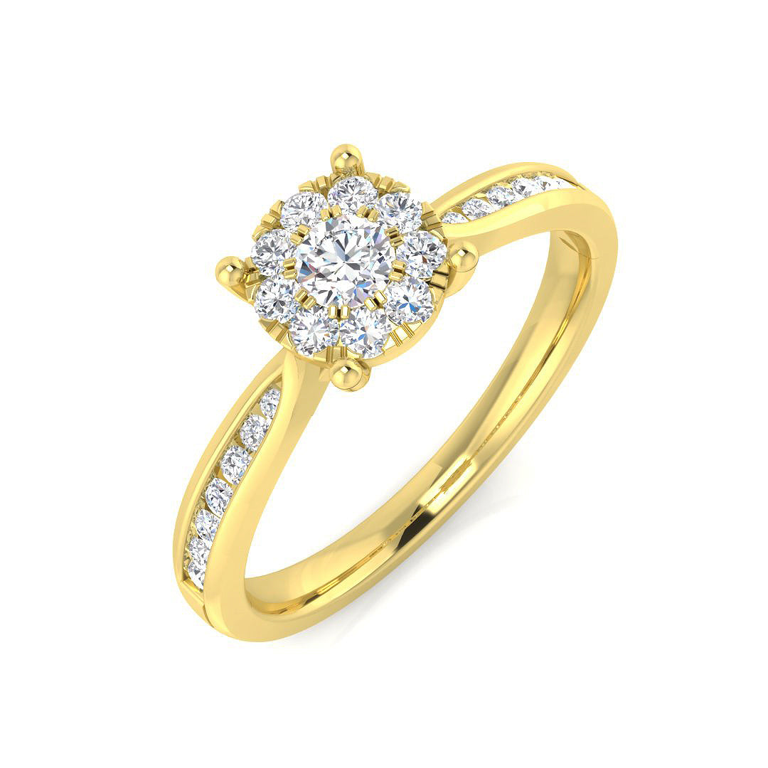 9ct Yellow Gold 0.37ct G I1 Diamond Ring