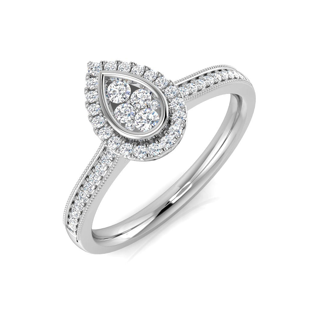 18ct White Gold 0.23ct G SI2 Diamond Ring