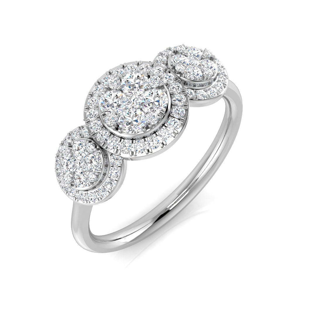 9ct White Gold 0.47ct G I1 Diamond Ring