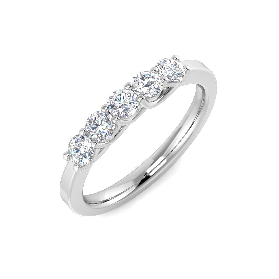 18ct White Gold 0.48ct G SI2 Diamond Ring