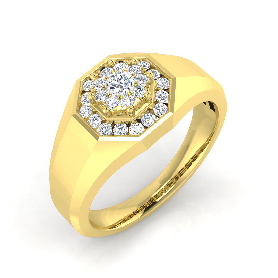 9ct Yellow Gold 0.48ct G SI2 Diamond Ring