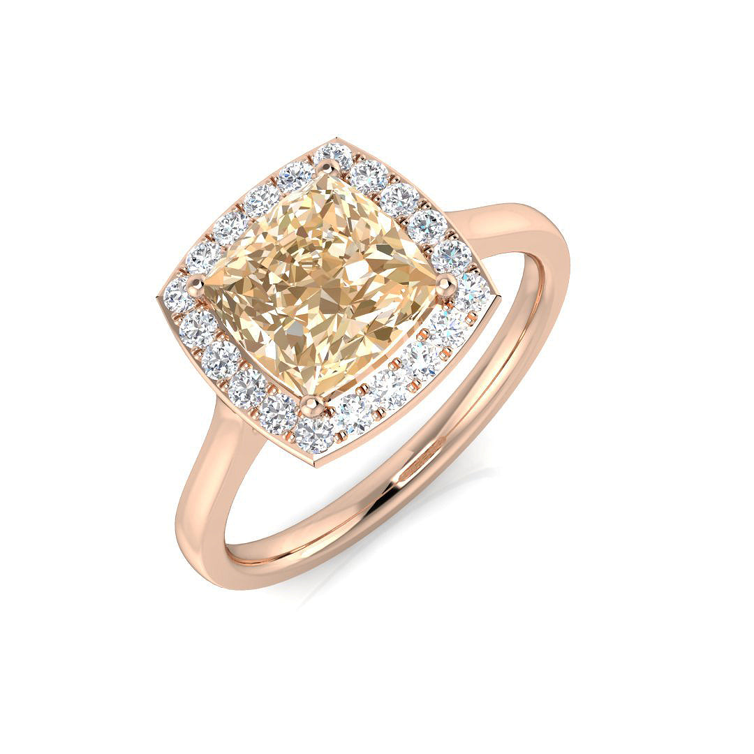 9ct Rose Gold 1.77ct Morganite Ring