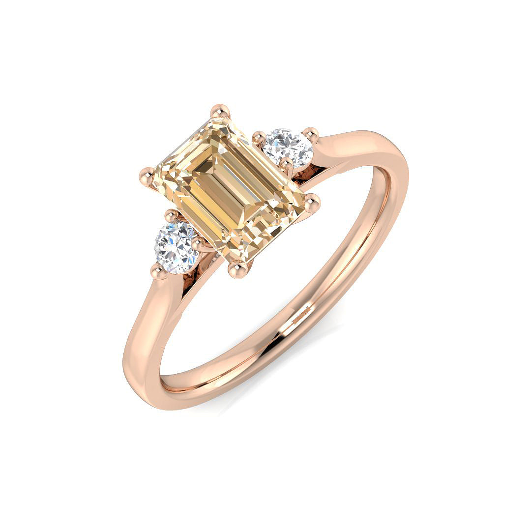 9ct Rose Gold 1.06ct Morganite Ring