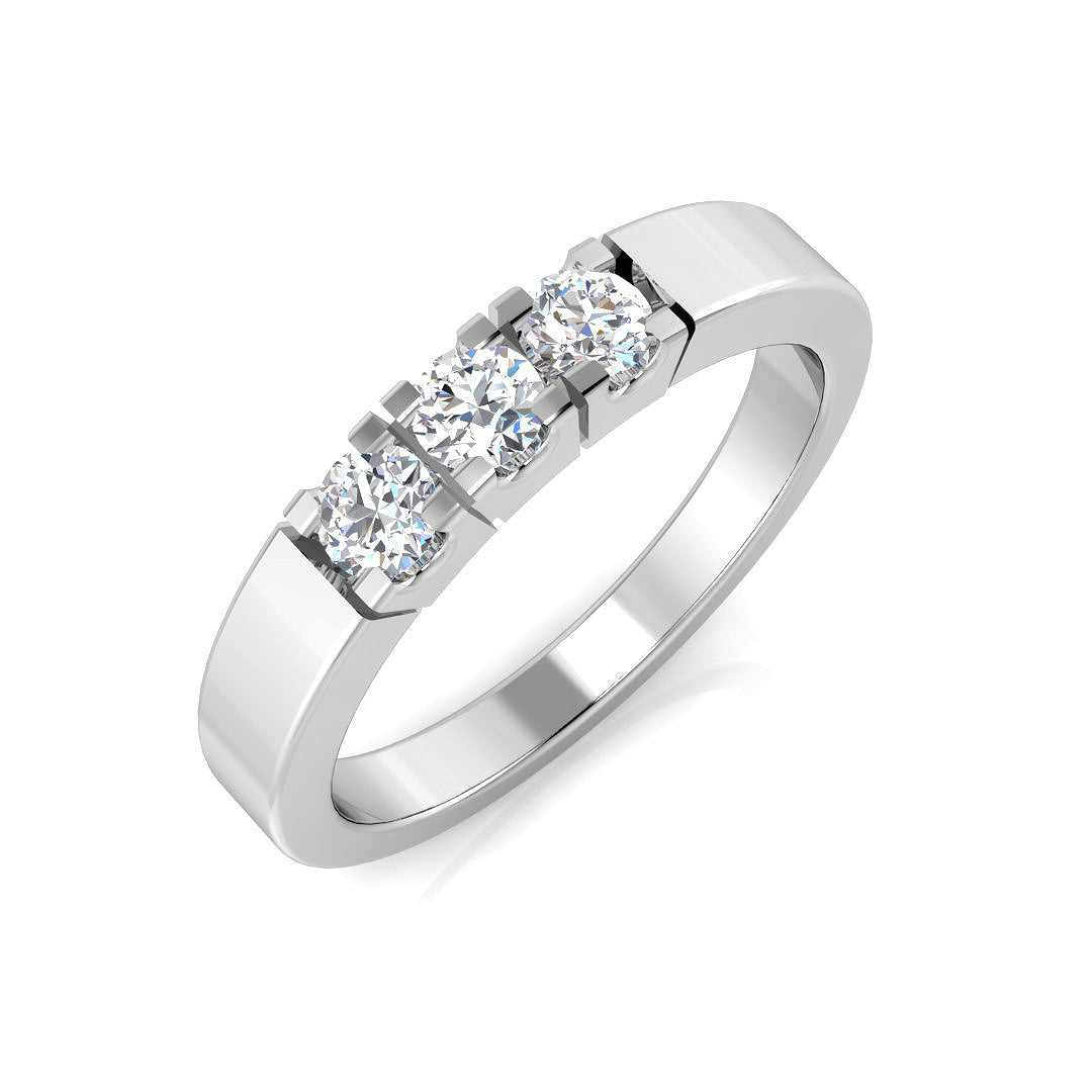 14ct White Gold 0.29ct G SI1 Diamond Ring
