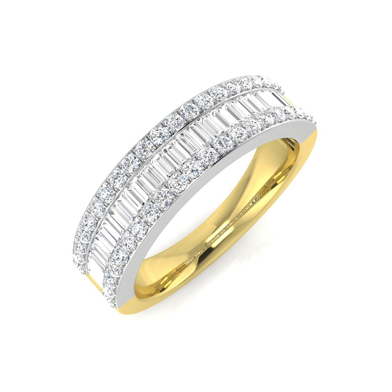 18ct Two-Tone Gold 0.80ct G SI2 Diamond Ring