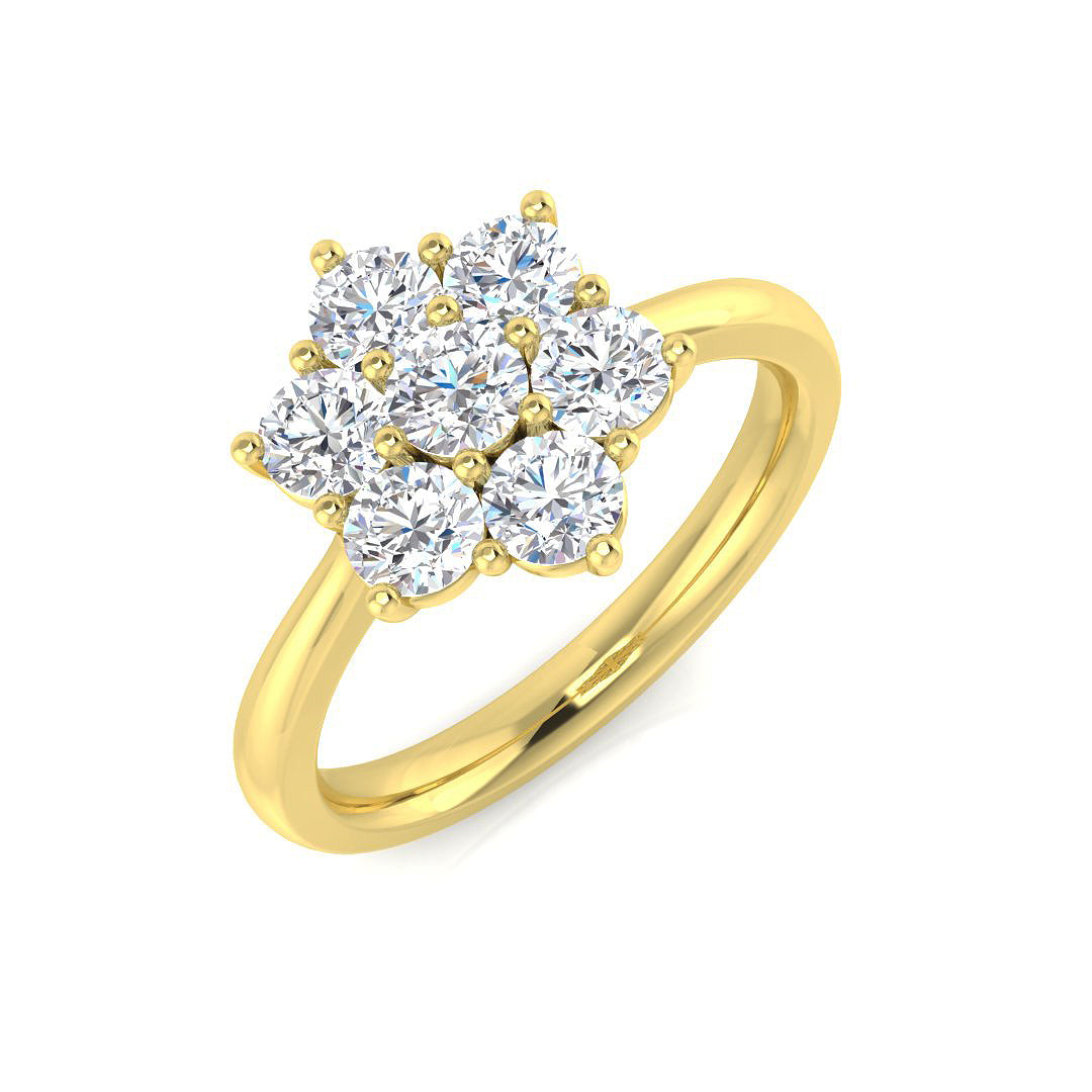 9ct Yellow Gold 1.02ct G I1 Diamond Ring