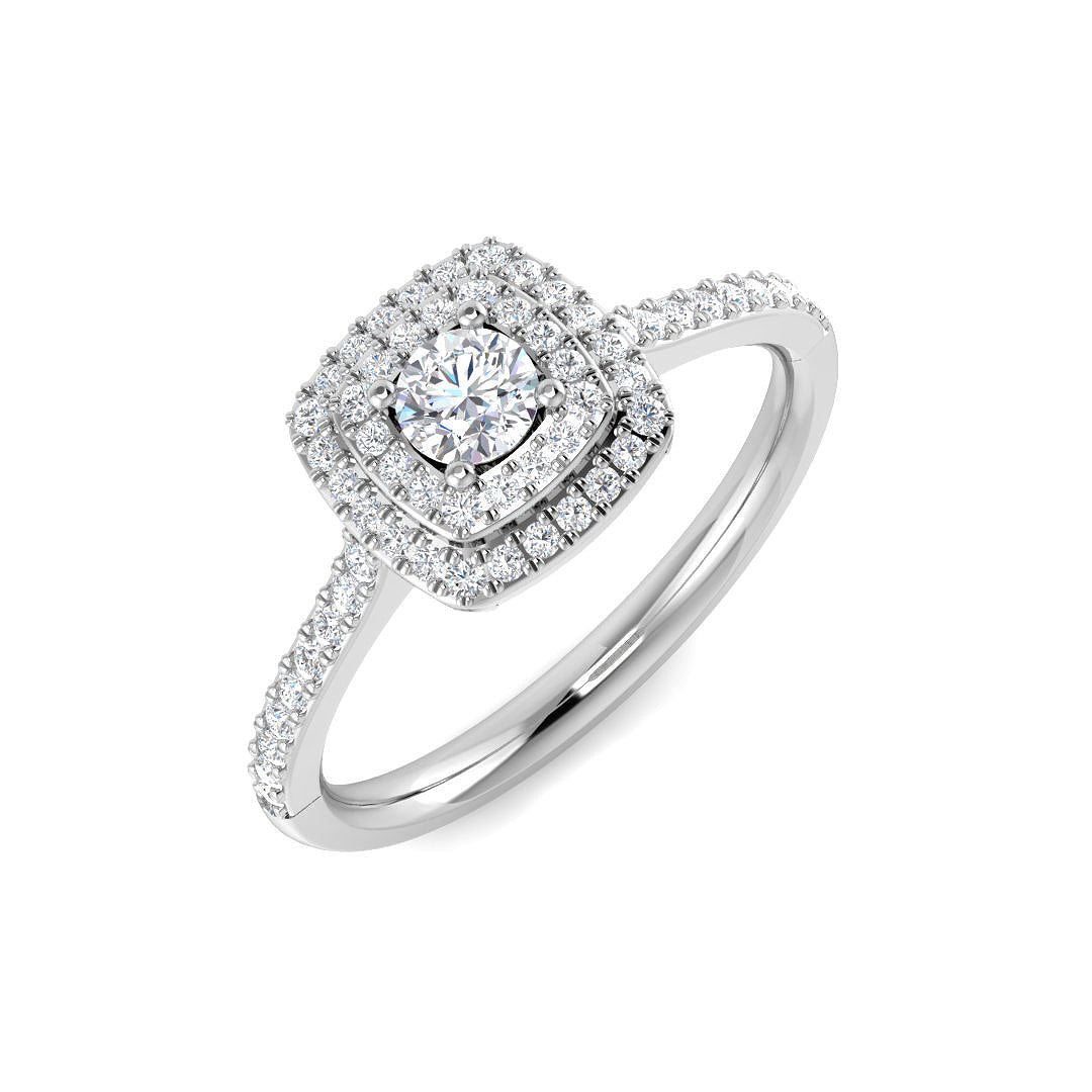 18ct White Gold 0.35ct G SI2 Diamond Ring