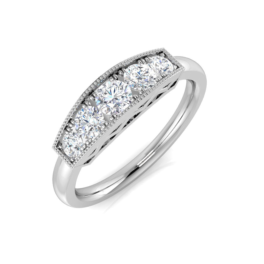 18ct White Gold 0.51ct G SI2 Diamond Ring