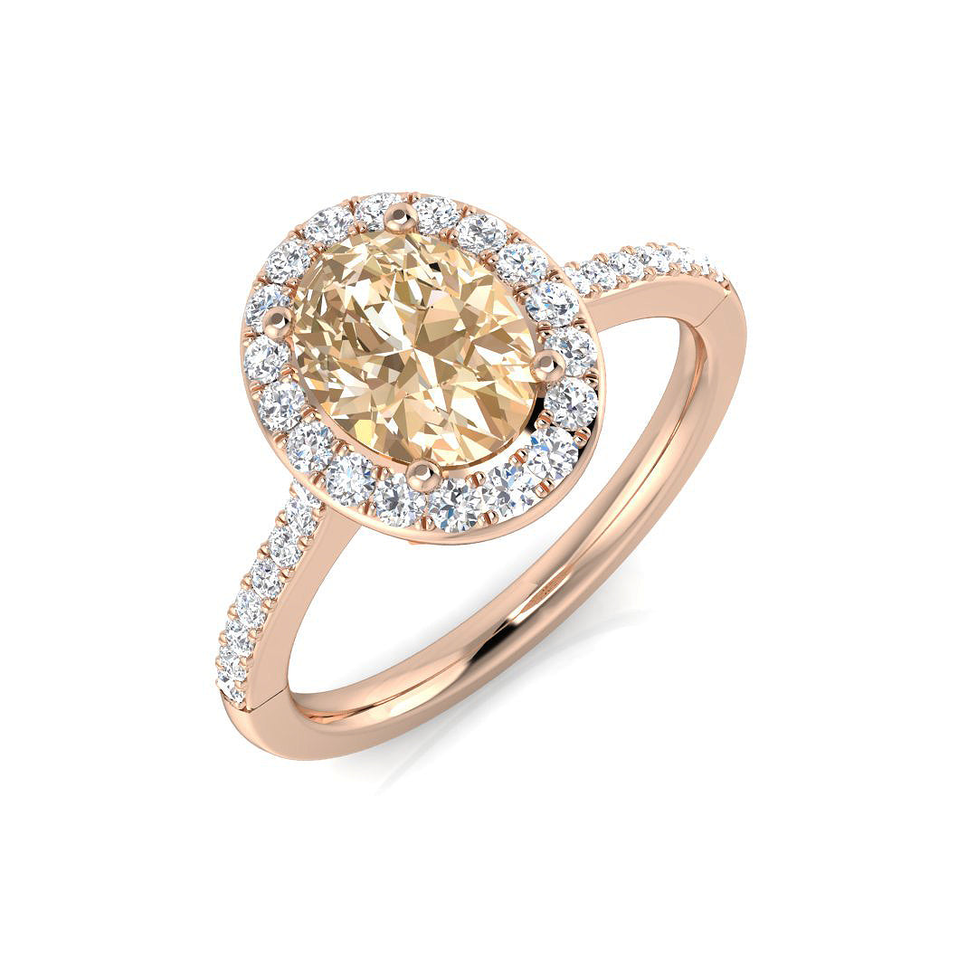 18ct Rose Gold 1.46ct Morganite Ring