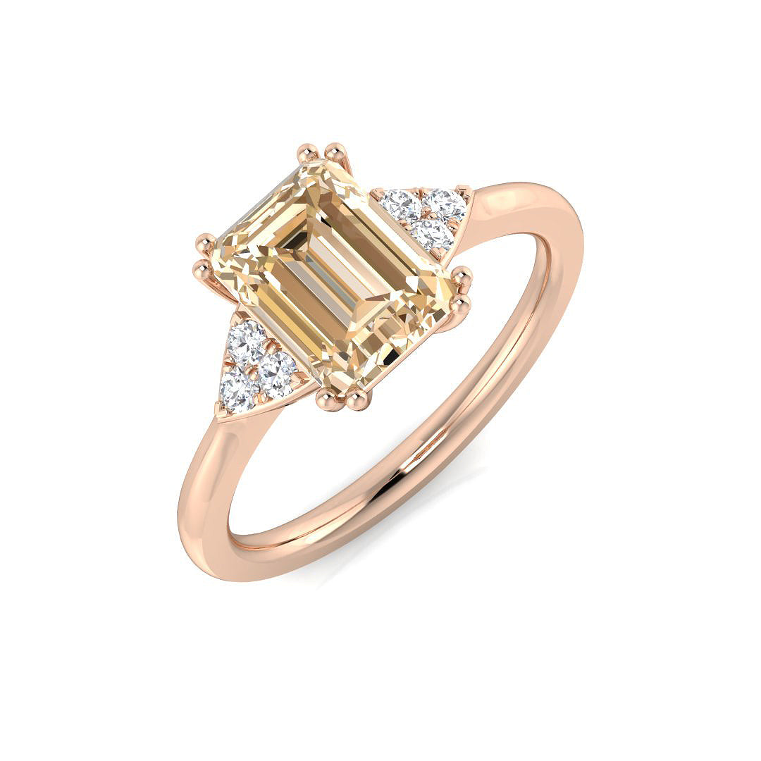 9ct Rose Gold 1.41ct Morganite Ring