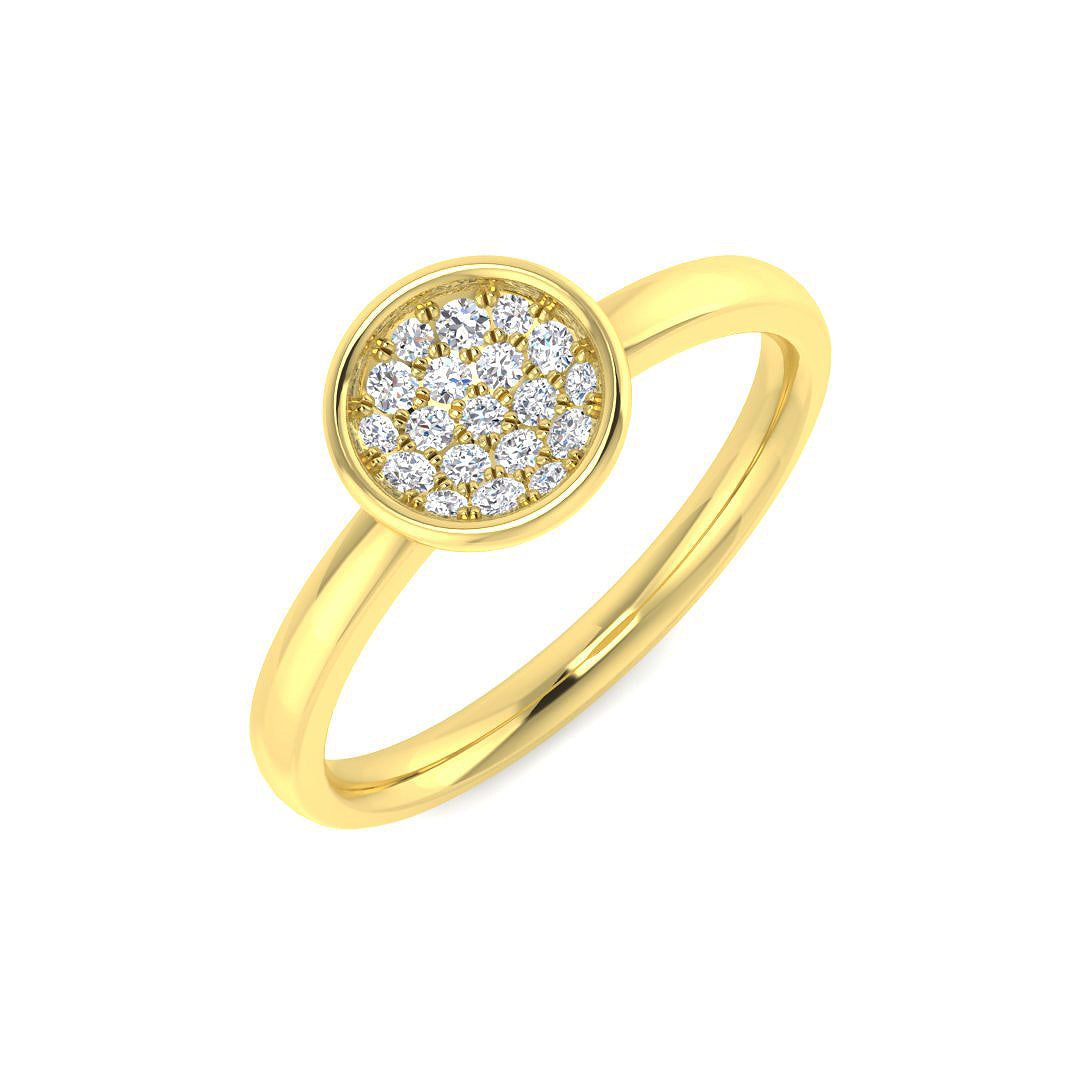 18ct Yellow Gold 0.14ct G SI2 Diamond Ring