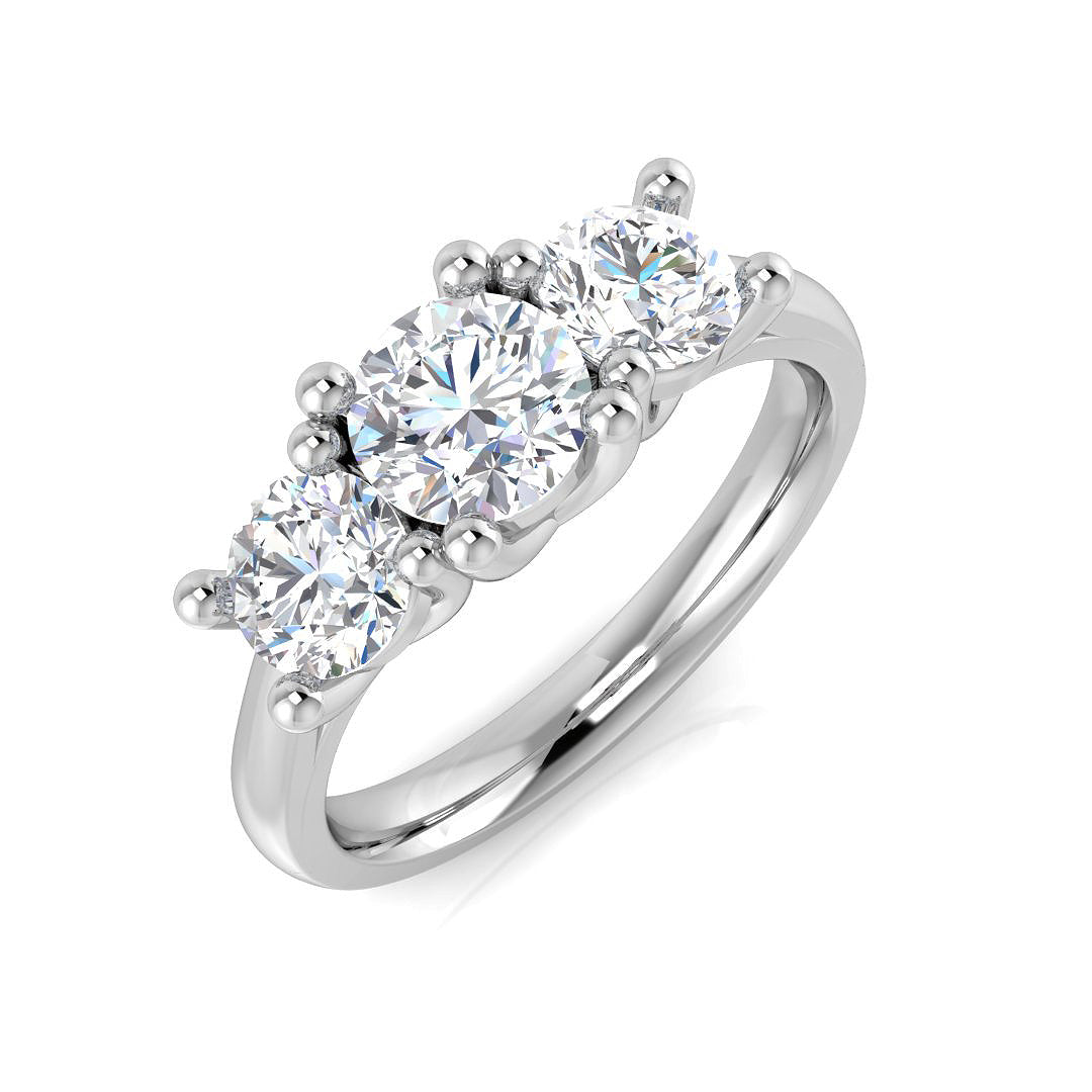 9ct White Gold 1.57ct Laboratory Grown CVD Ring