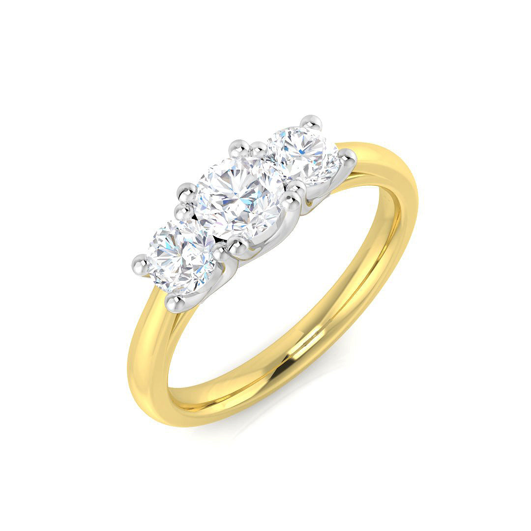 9ct Yellow Gold 0.67ct Laboratory Grown CVD Ring