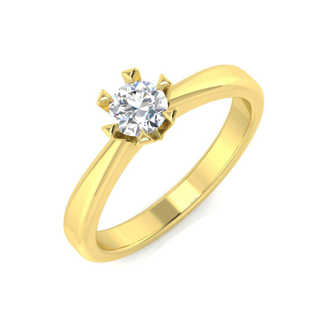 14ct Yellow Gold 0.25ct G SI1 Diamond Ring