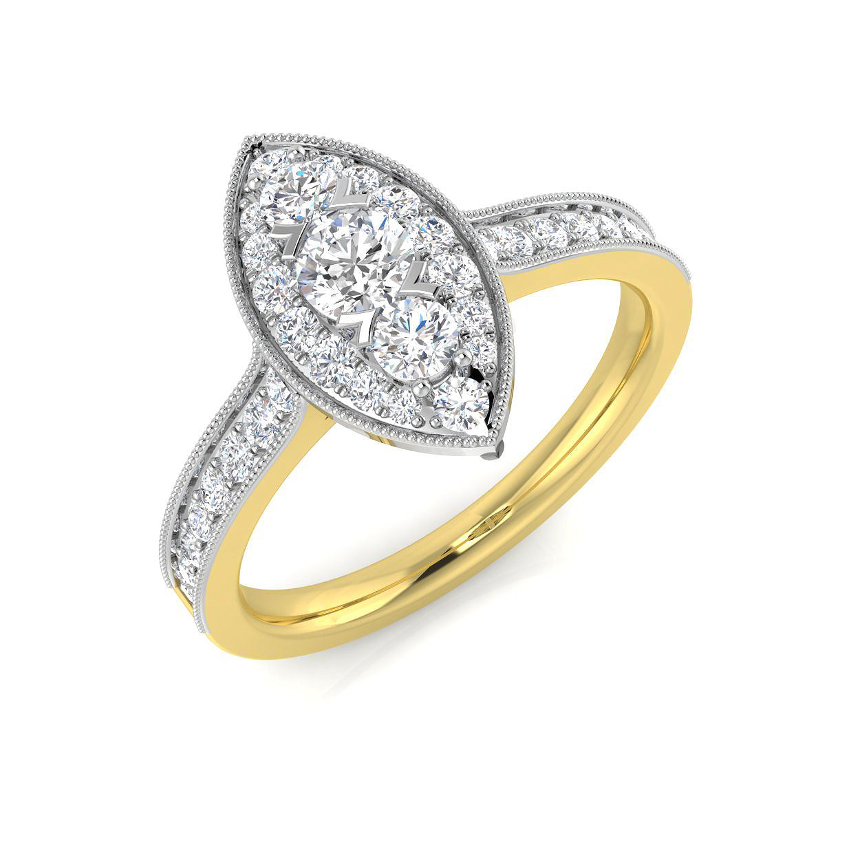 18ct Yellow Gold 0.62ct G SI2 Diamond Ring