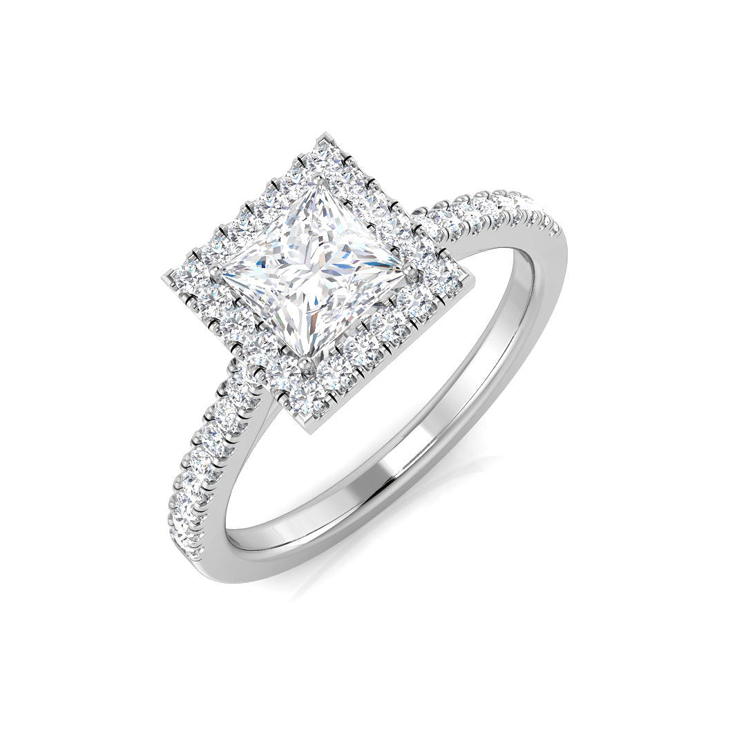 Platinum 1.33ct G SI2 Diamond Ring