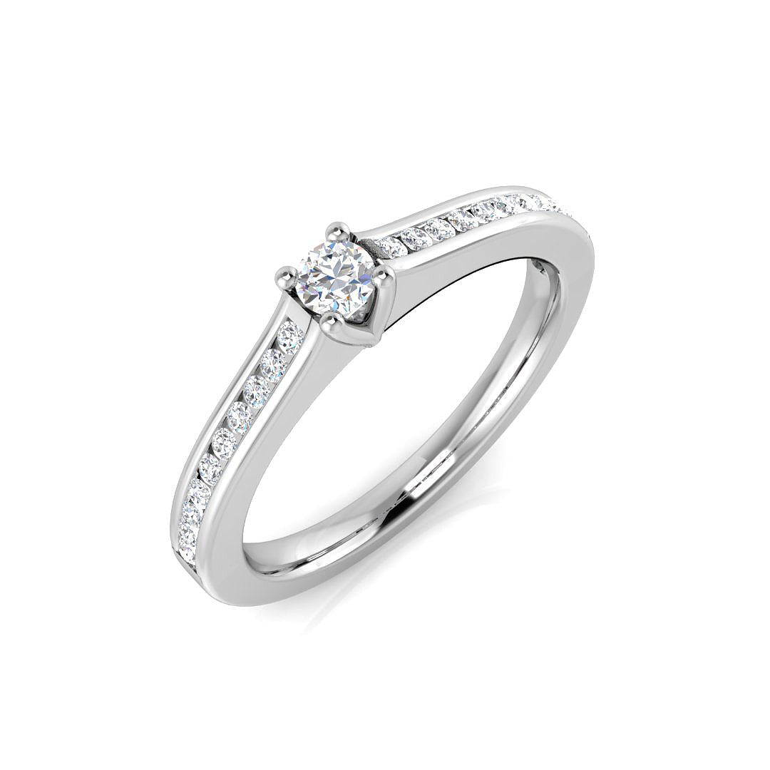 14ct White Gold 0.26ct G SI2 Diamond Ring