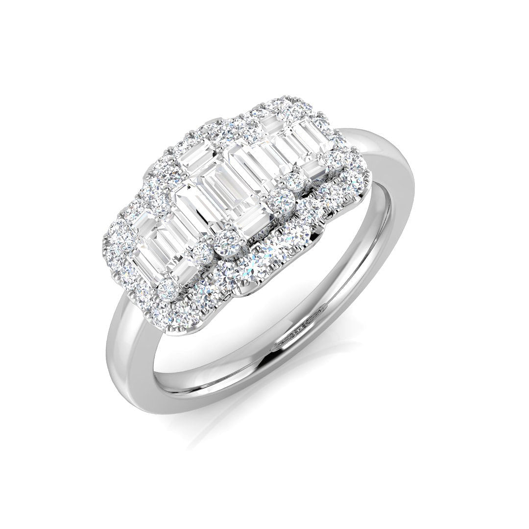 9ct White Gold 0.73ct G SI2 Diamond Ring