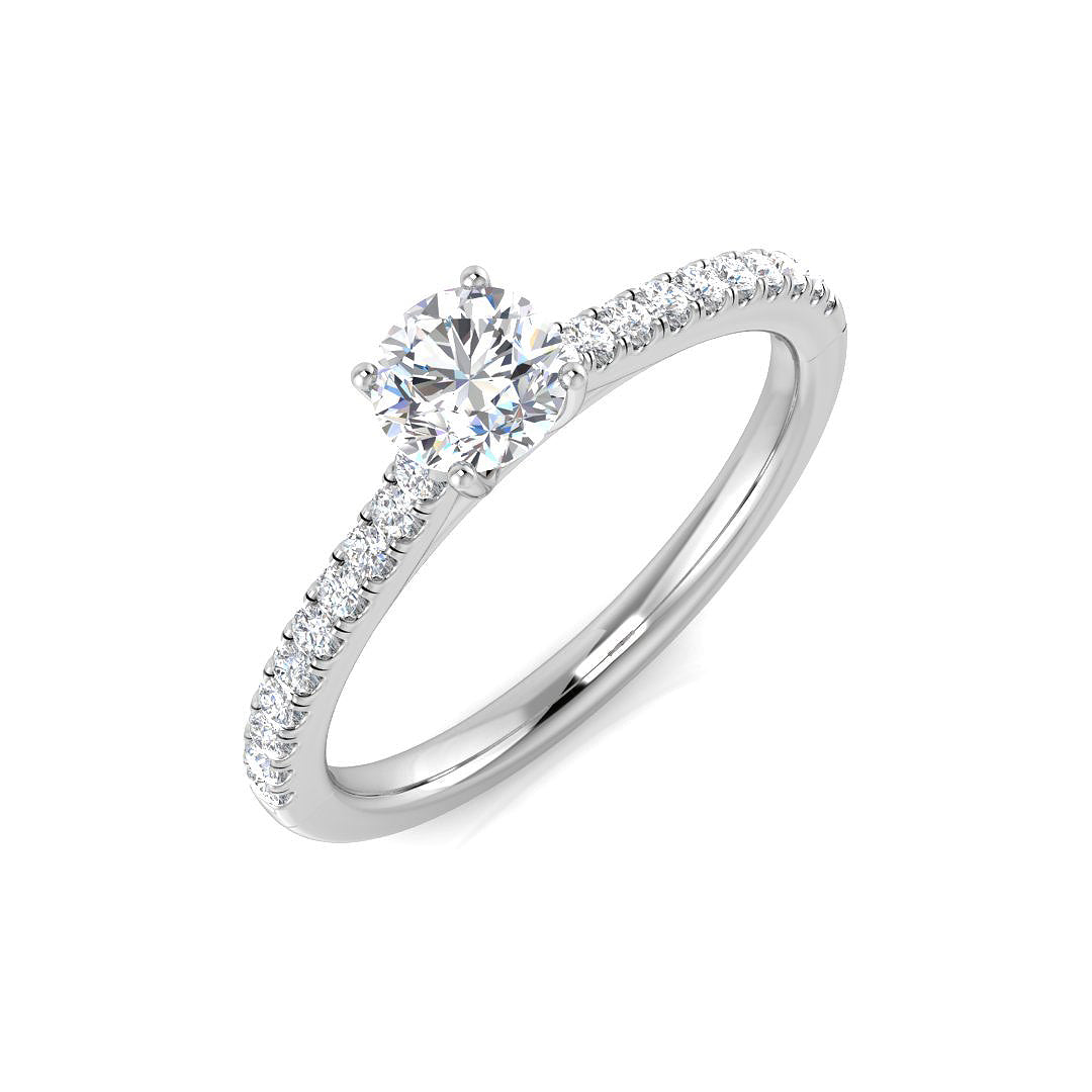 Platinum 0.47ct G I1 Diamond Ring