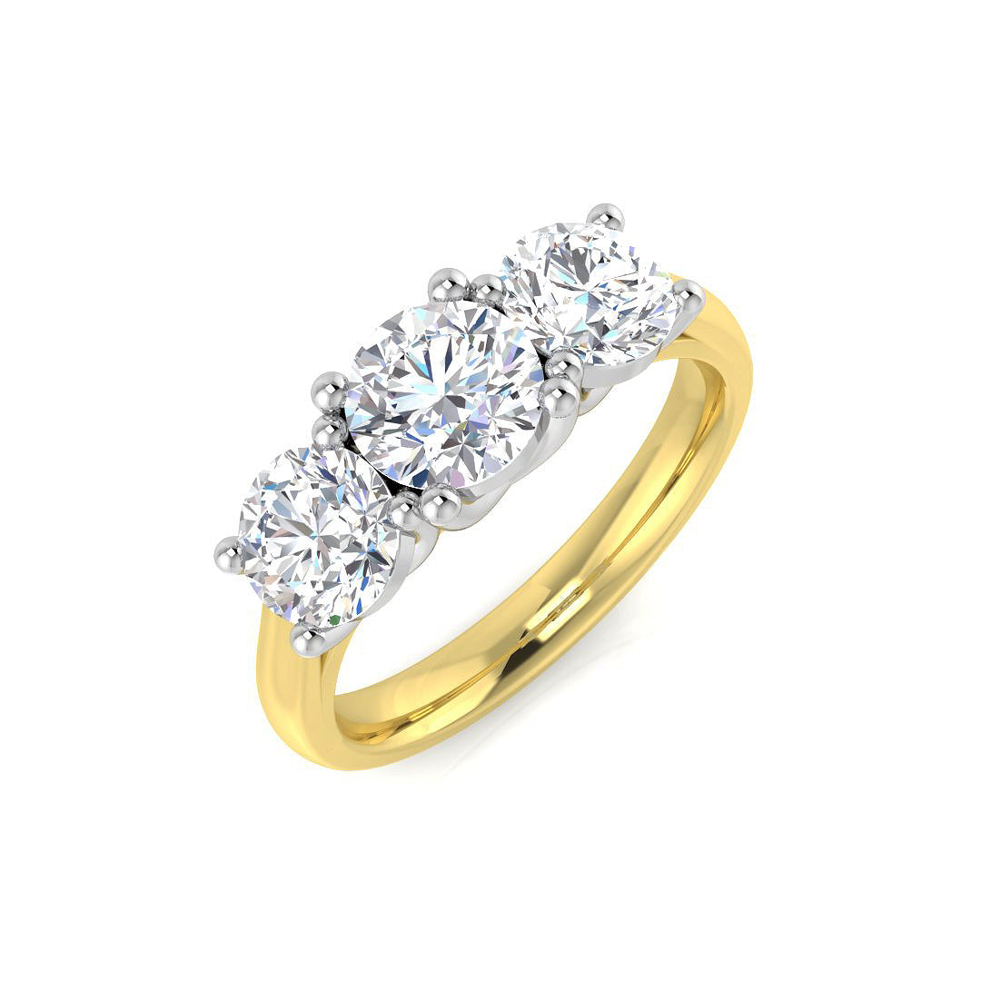 18ct Yellow Gold 1.95ct Laboratory Grown CVD Ring