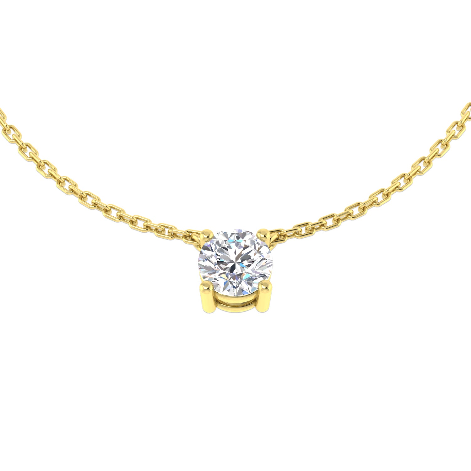 9ct Yellow Gold 0.51ct Laboratory Grown CVD Necklace