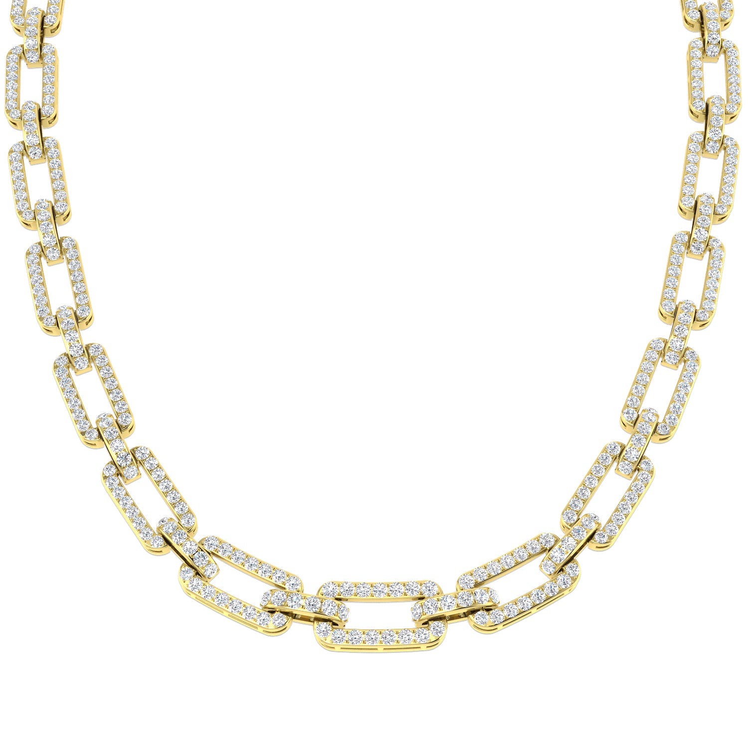 9ct Yellow Gold 11.96ct G SI2 Diamond Necklace