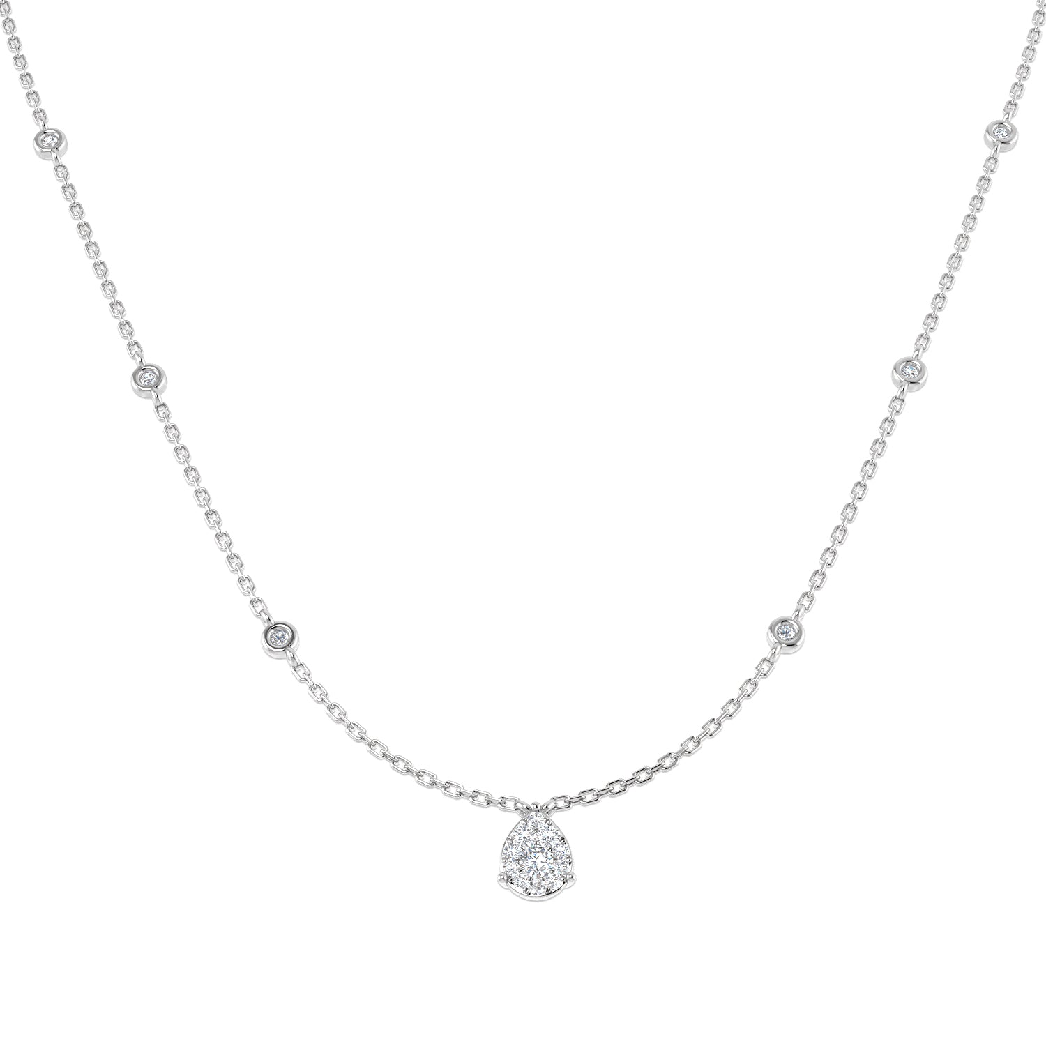 18ct White Gold 0.30ct G SI2 Diamond Necklace