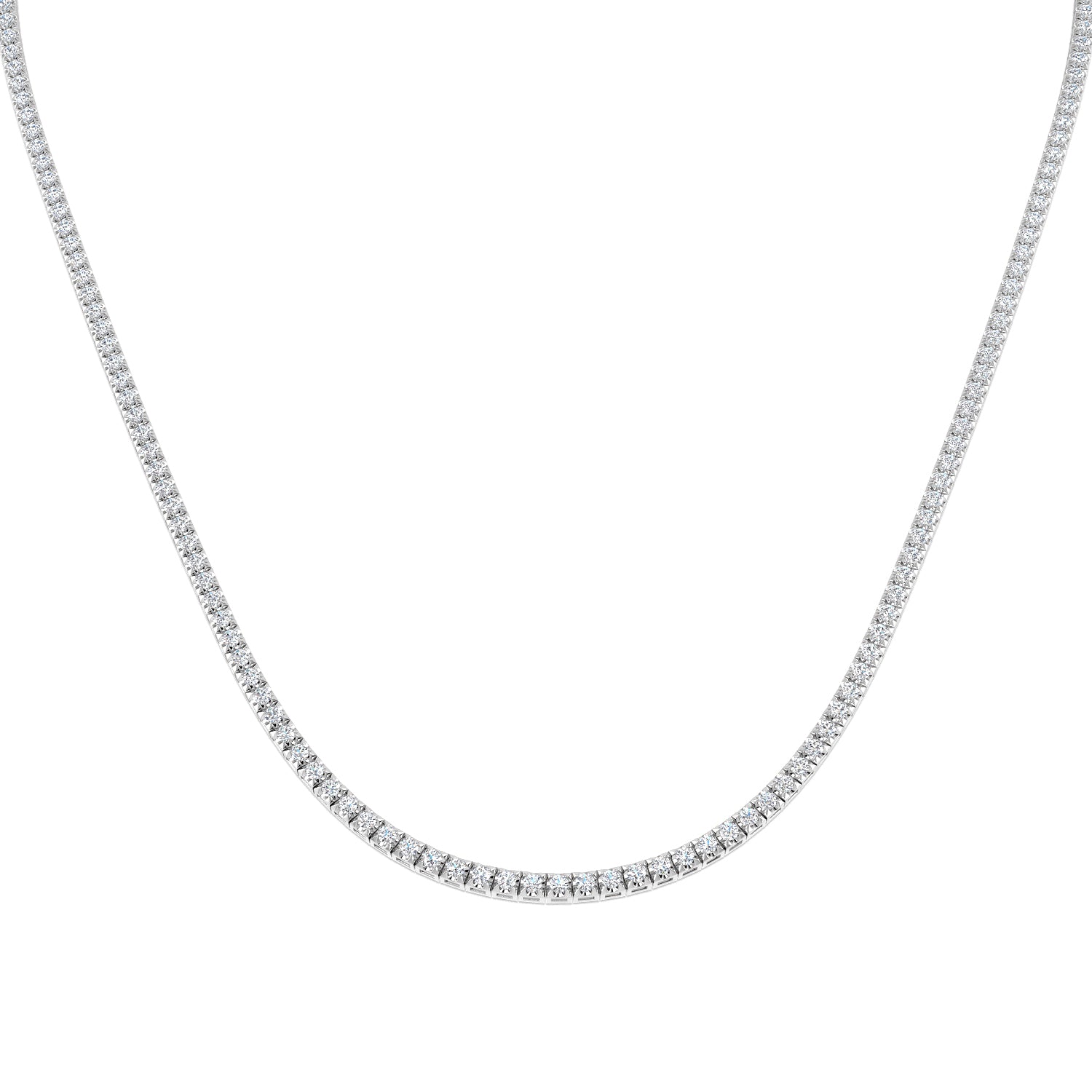 18ct White Gold 6.48ct G SI2 Diamond Necklace