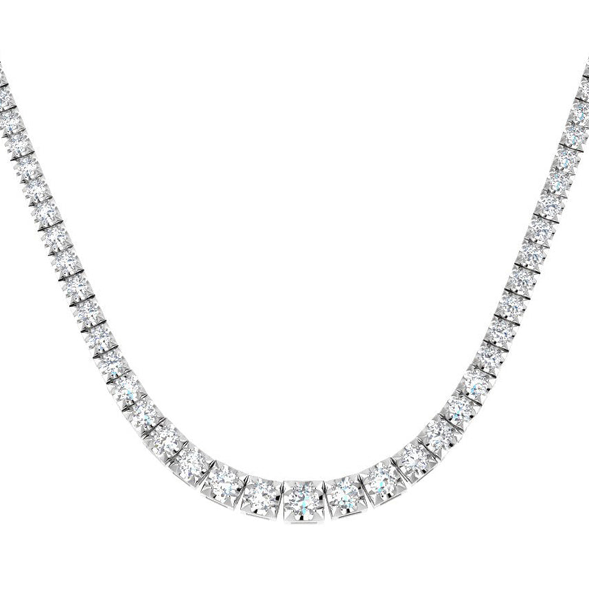 18ct White Gold 7.00ct G SI2 Diamond Necklace