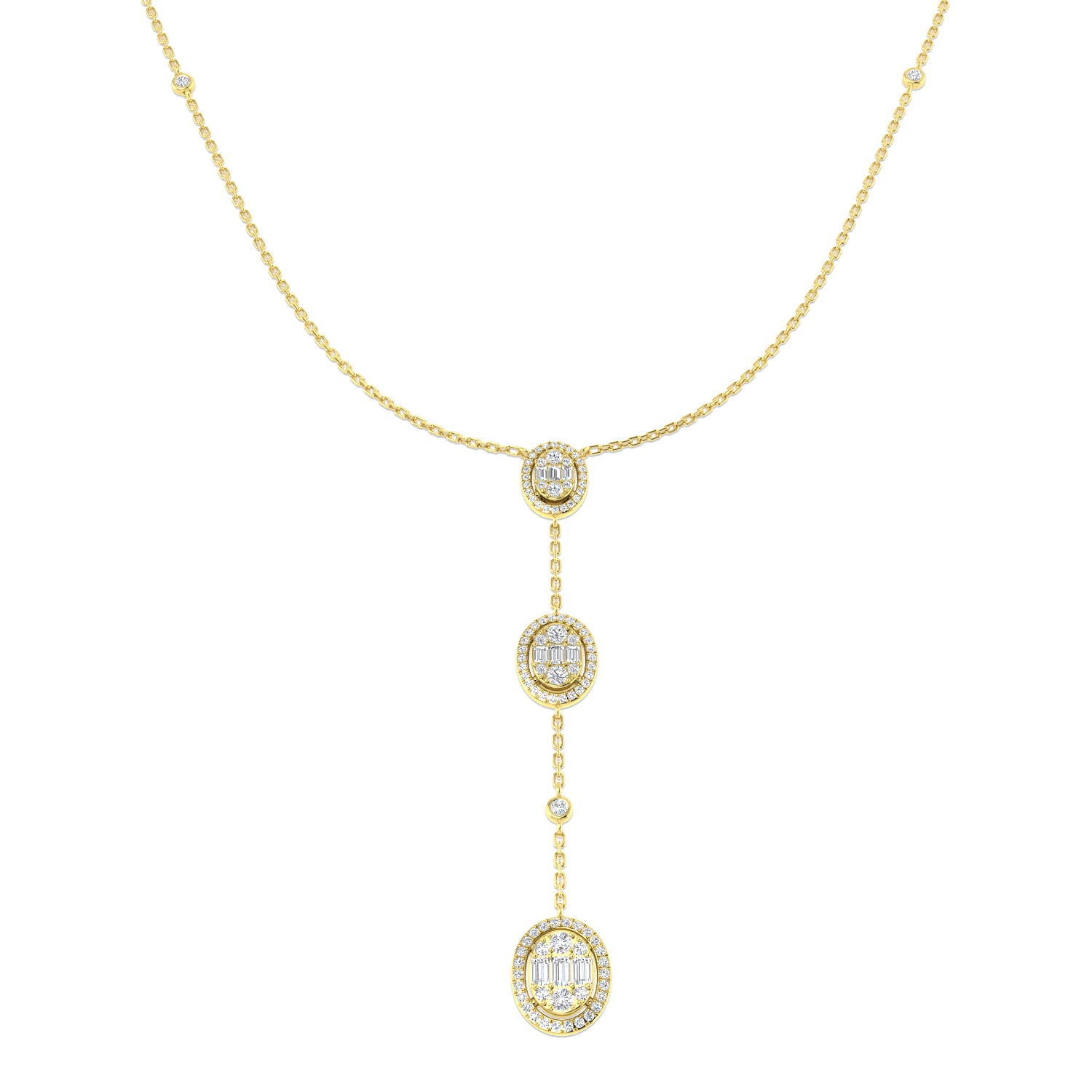 18ct Yellow Gold 0.85ct G SI2 Diamond Necklace