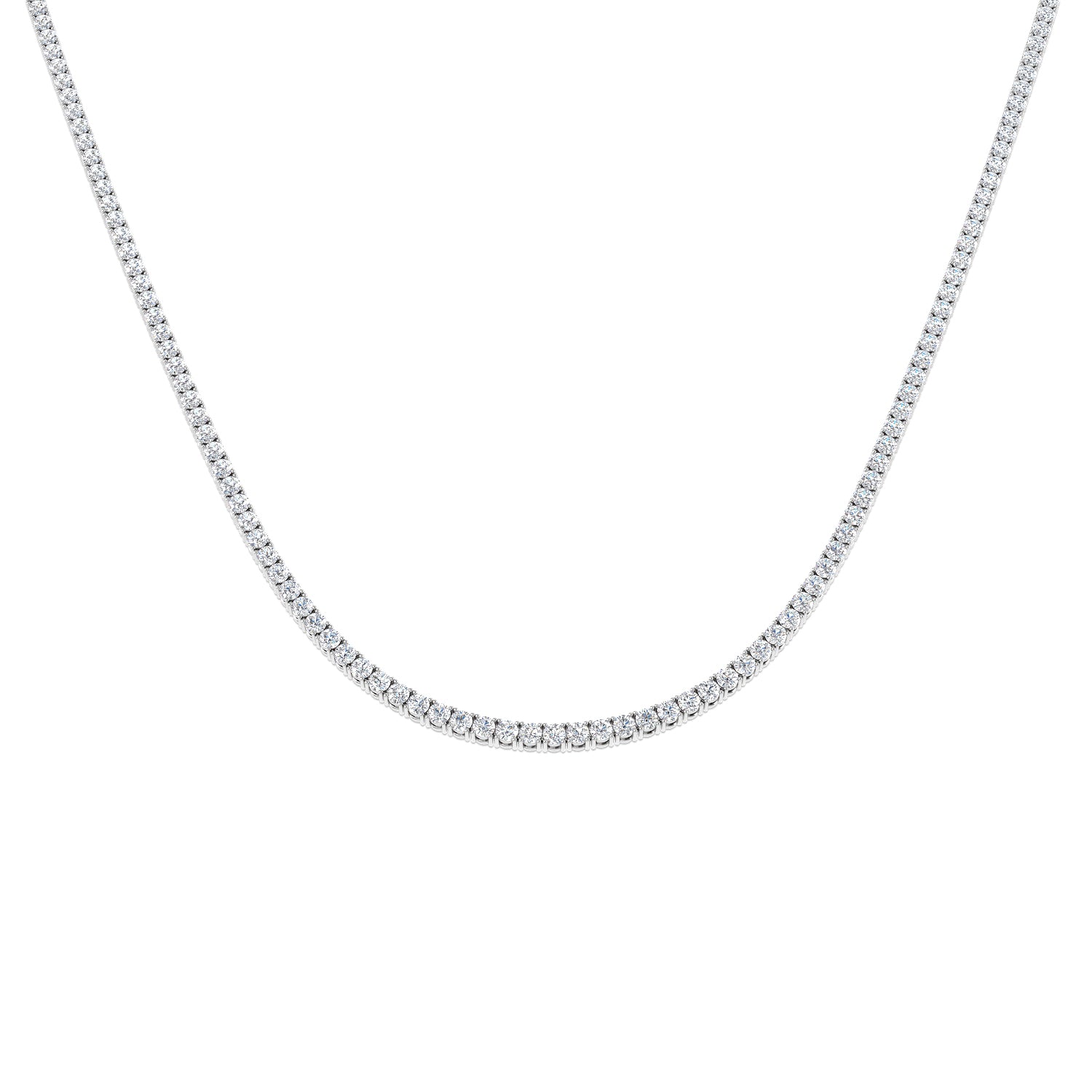 18ct White Gold 3.00ct G SI2 Diamond Necklace