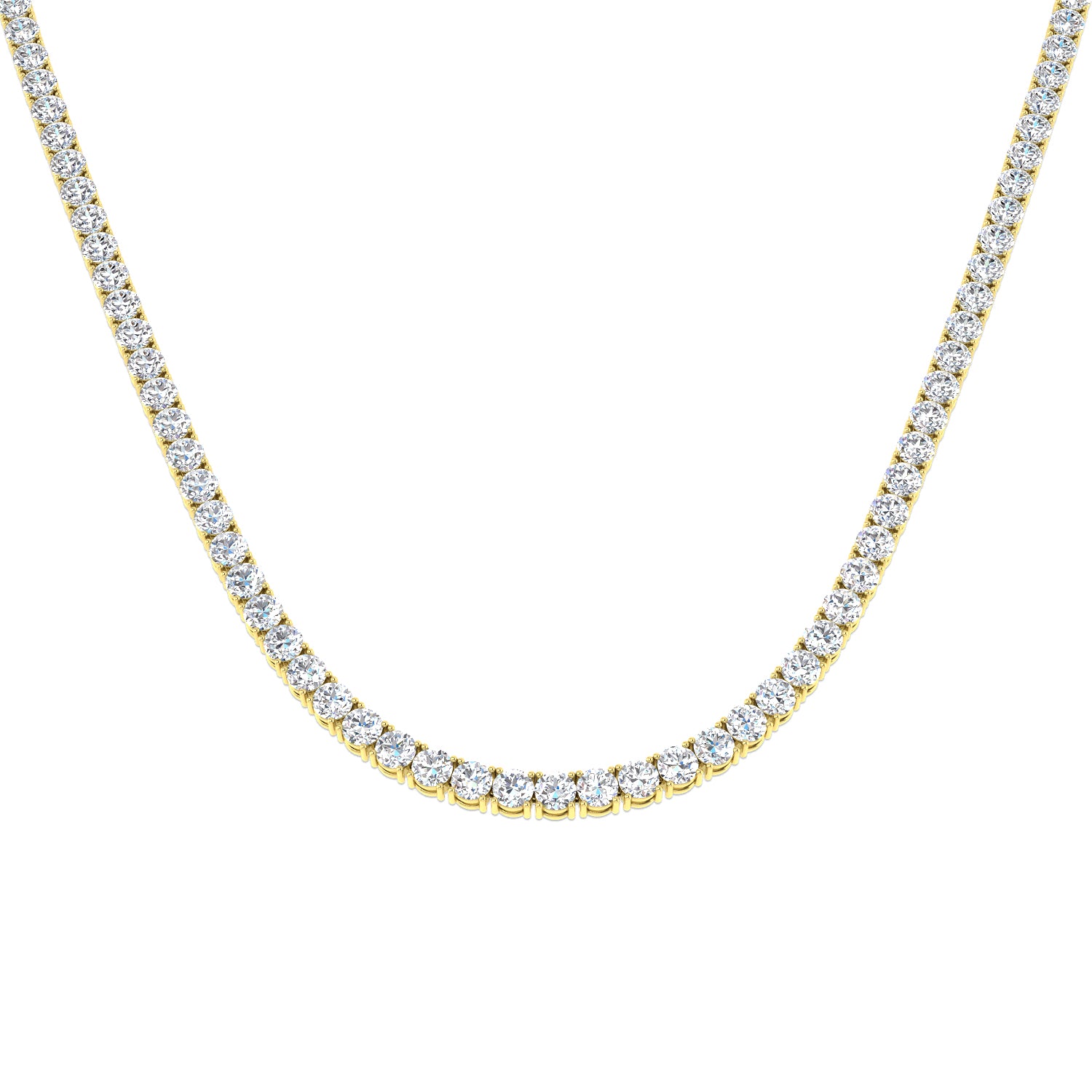 9ct Yellow Gold 22.00ct Laboratory Grown CVD Necklace