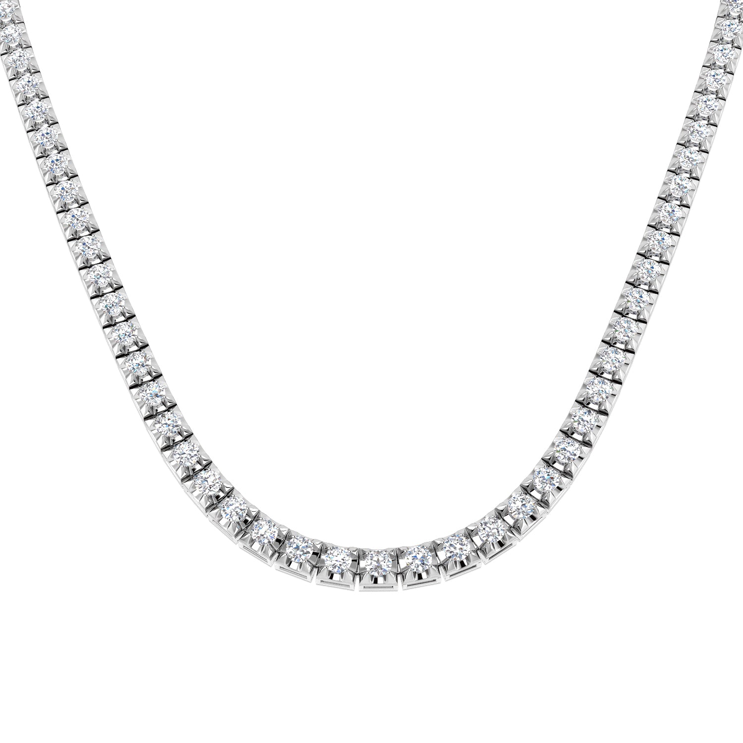 18ct White Gold 17.40ct G SI2 Diamond Necklace