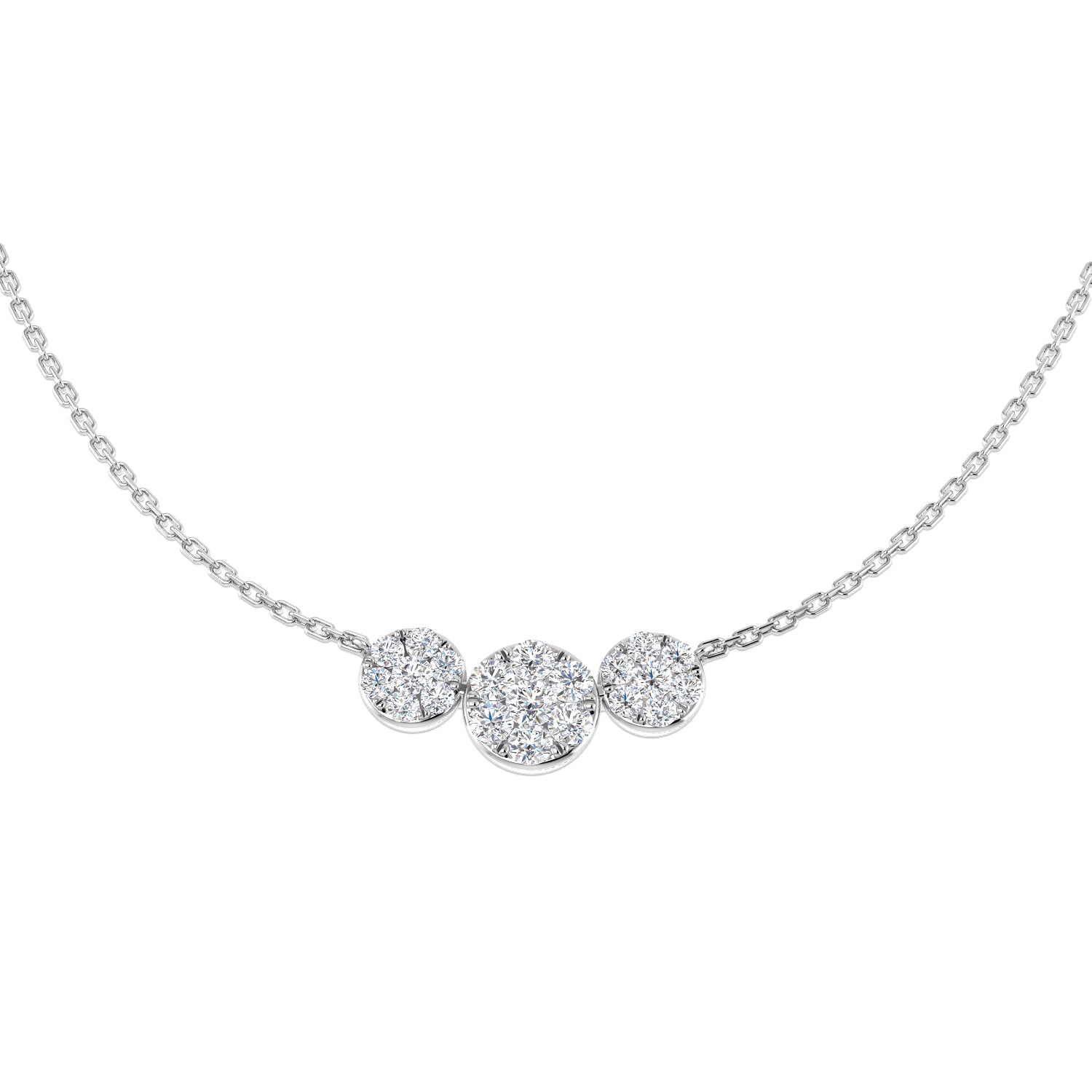 18ct White Gold 0.60ct G SI2 Diamond Necklace