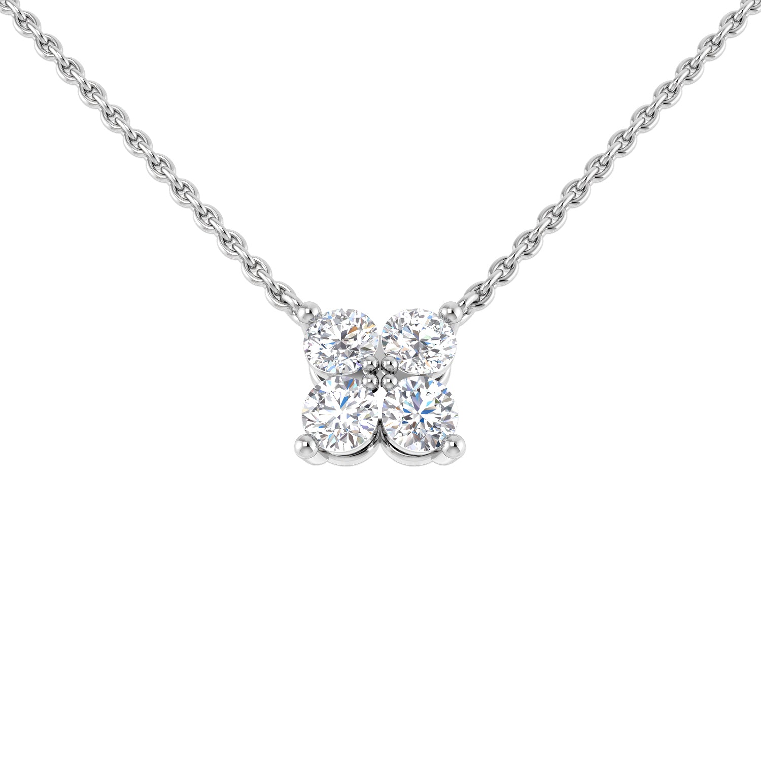 18ct White Gold 0.32ct G SI2 Diamond Necklace