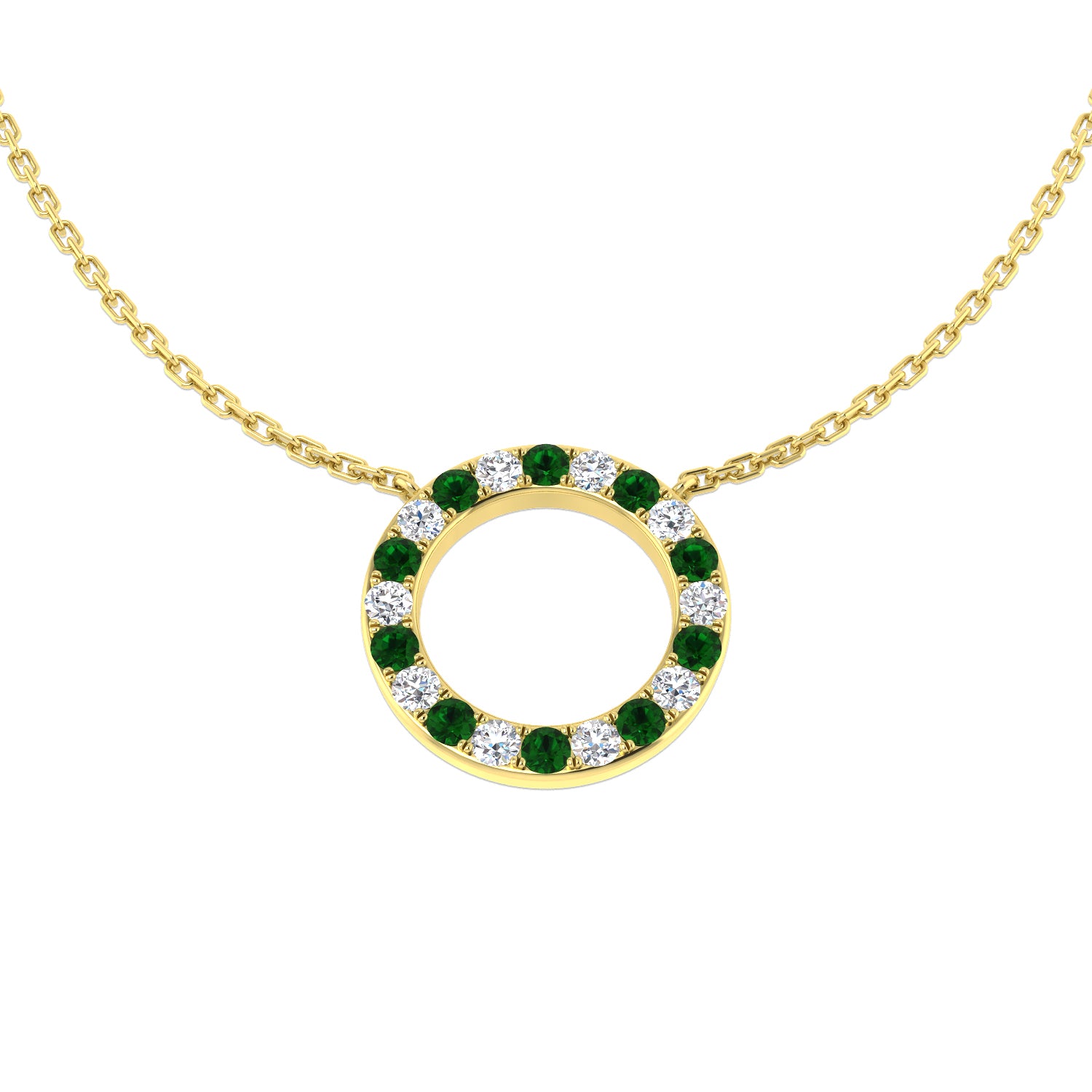 18ct Yellow Gold 0.42ct G SI2 Diamond Necklace