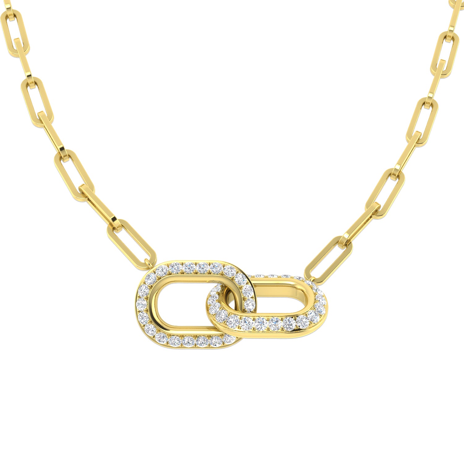 9ct Yellow Gold 0.67ct Laboratory Grown CVD Necklace
