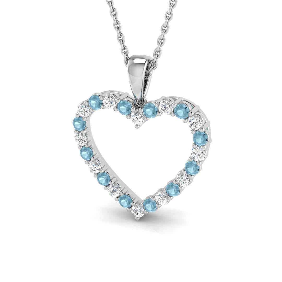 18ct White Gold 0.50ct G SI2 Diamond Pendant
