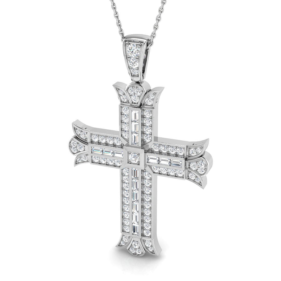 9ct White Gold 1.16ct G SI2 Diamond Pendant